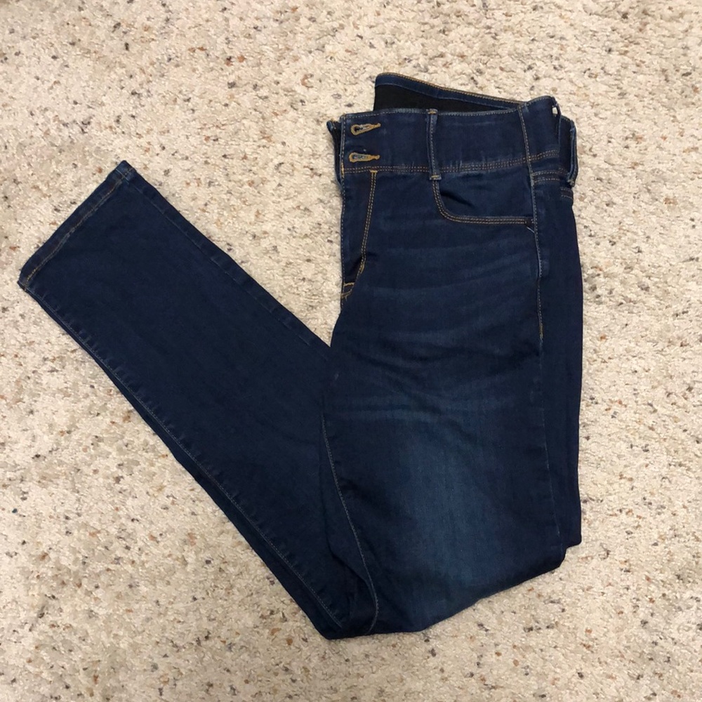 Apt 9 Tummy Control Straight Leg - Dark Denim